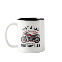 Nur ein Vater, der Motorrad Liebe