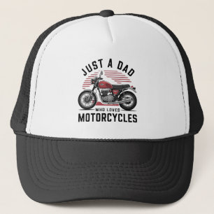 Nur ein Vater, der Motorräder Liebe Truckerkappe