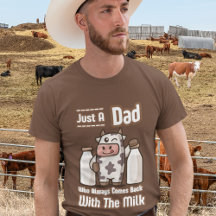 Nur ein Vater Funny Cow mit Milk Vater Jokes Men's