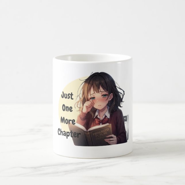 "Nur ein weiteres Kapitel" Lesetasse Kaffeetasse (Mittel)