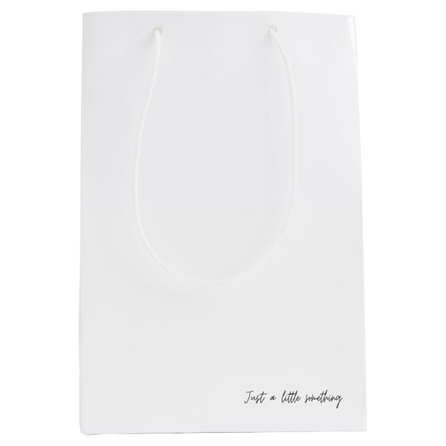 Nur ein wenig etwas mittelgroße Geschenktasche. Mittlere Geschenktüte (Vorderseite)