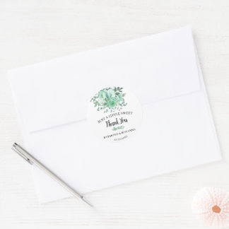 Nur ein wenig SweetTreat GreenRoses Gastgeschenk H Runder Aufkleber
