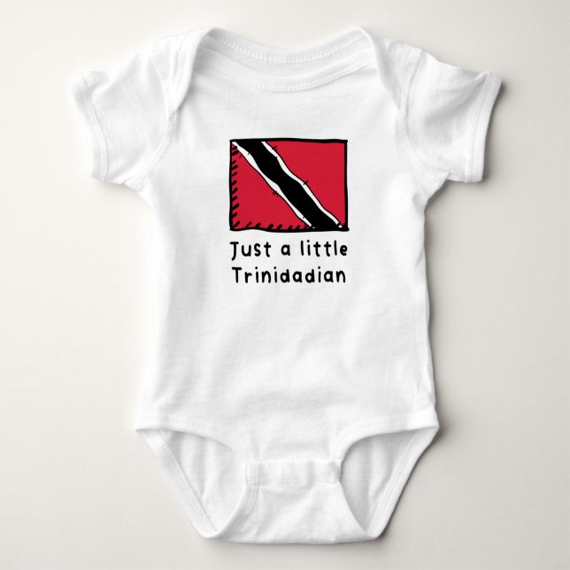 Nur ein wenig Trinidadian Funny Niedlich Trinidad  Baby Strampler (Vorderseite)