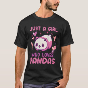 Nur ein Wer Lieben Pandas Zitat Panda T-Shirt