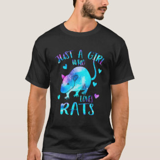 Nur ein Who Loves Rats Rat Galaxy Thema T-Shirt