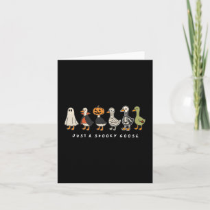 Nur ein wunderbares GänseHalloween Goose Spooky Se Karte