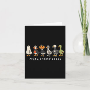 Nur ein wunderbares GänseHalloween Goose Spooky Se Karte