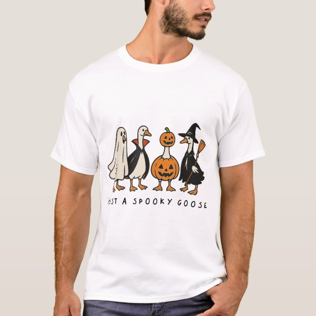 Nur ein wunderschönes GänseHalloween Alberne Gans T-Shirt (Vorderseite)