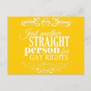 NUR EINE ANDERE STRATEGISCHE PERSON FÜR GAY RIGHTS POSTKARTE