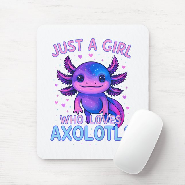 Nur eine die Axolotl liebt Mousepad (Mit Mouse)