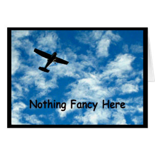 Nur eine Flugzeug-Hochzeitkarte