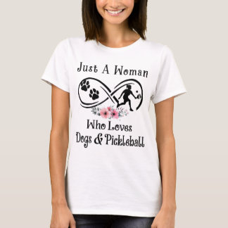Nur eine Frau, die Hunde und Pickleball Liebe, Spo T-Shirt