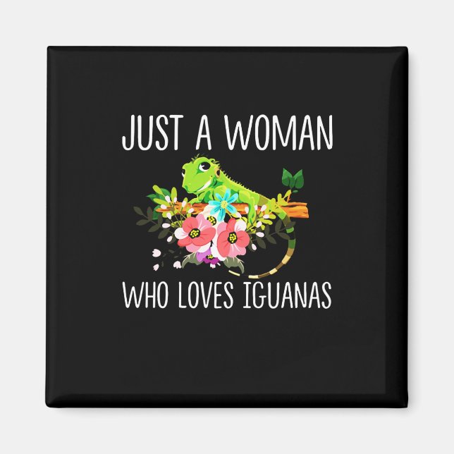Nur eine Frau, die Iguanas Lieben Magnet (Vorne)