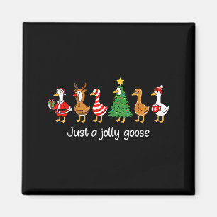 Nur eine fröhliche Gans Lustiges Weihnachten für M Magnet
