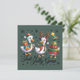 Nur eine fröhliche Gans Patchwork Weihnachten Ente