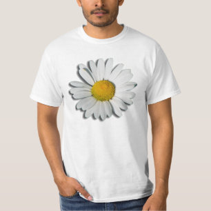 Nur eine Gänseblümchen-Blüte + Ihr Text u. Idee T-Shirt