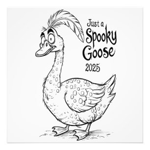 Nur eine geile Gans Sonniges Halloween 2025 & Sp Fotodruck