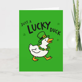 Nur eine glückliche Leprechaun-Ente Lustiger St. P Karte