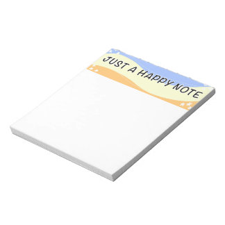 Nur eine glückliche Note - Notizblock