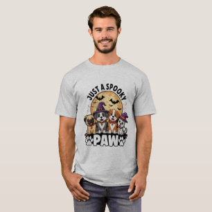Nur eine gruselige Pfote Süße Halloween-Hunde T-Shirt