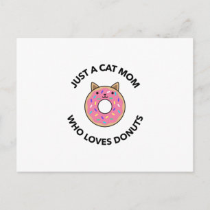 Nur eine Katzenmutter, die Lieben spendet Postkarte
