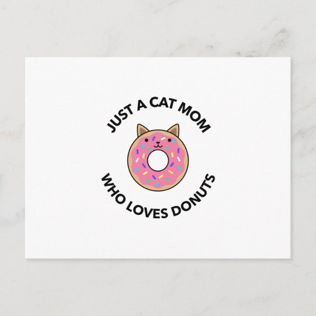 Nur eine Katzenmutter, die Lieben spendet Postkarte (Vorderseite)