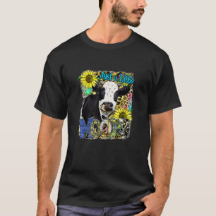 Nur eine kleine Moody Dairy Kuh Sonnenblumen Farm T-Shirt