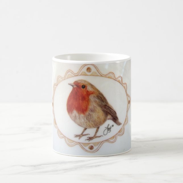 Nur eine kleine Robin RedBrust Kaffeetasse (Mittel)