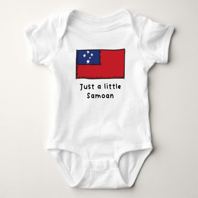 Nur eine kleine samoanische Funny Niedliche Samoa  Baby Strampler (Vorderseite)