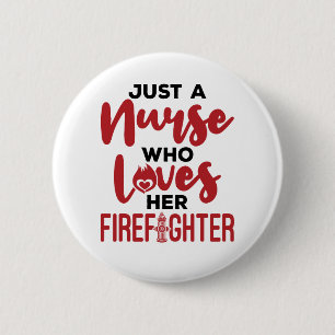 Nur eine Krankenschwester, die ihre Ehefrau für ih Button