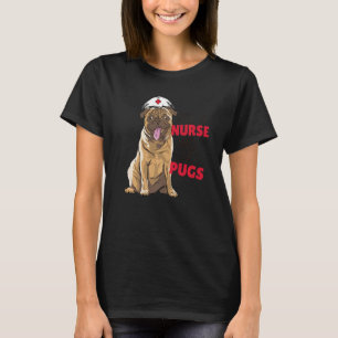 Nur eine Krankenschwester, die Mops Liebe T-Shirt
