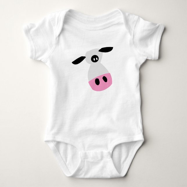 Nur eine Kuh Baby Strampler (Vorderseite)