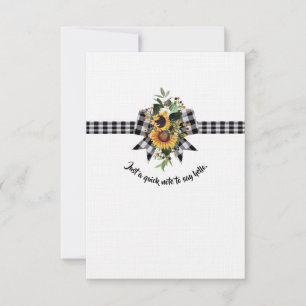 Nur eine kurze Anmerkung zu sagen Hallo Dankeskarte