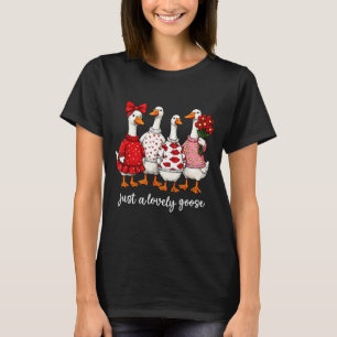 Nur eine liebe Gans Niedliche alberne Gans Valenti T-Shirt