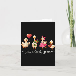 Nur eine liebe Gans Süße alberne Gans Valentinstag Karte