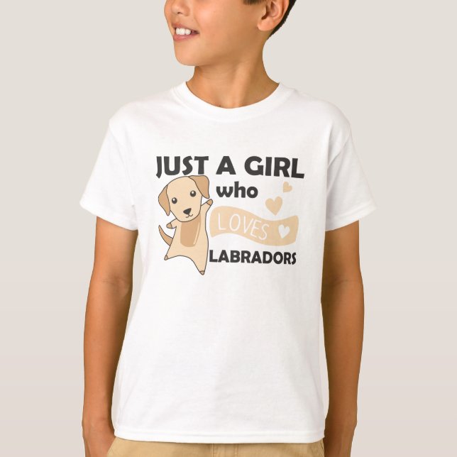 Nur eine Liebe mit Mädchenlaboren T-Shirt (Vorderseite)