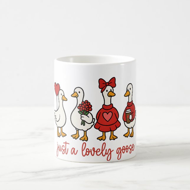 Nur eine Liebenswerte Gans Süße Gans Kaffeetasse (Mittel)