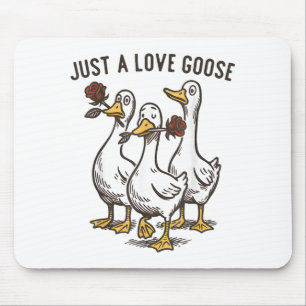 Nur eine Liebesgans Lustige Gans Glücklicher Valen Mousepad