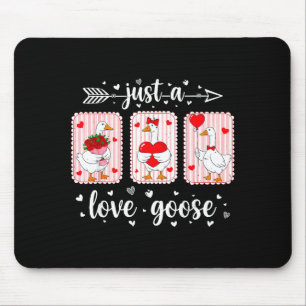 Nur eine Liebesgans Lustige Valentinsgrüße Süße Ga Mousepad