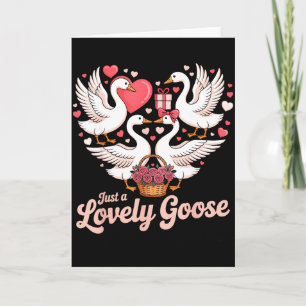 Nur eine liebevolle Gans Liebe Valentinstag Süße G Karte
