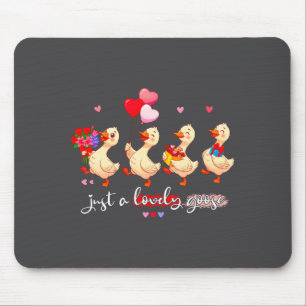 Nur eine liebevolle Gans Niedliche alberne Tiergru Mousepad