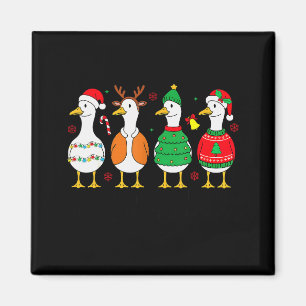 Nur eine lustige Goose Xmas Funny Santa Goose Chri Magnet