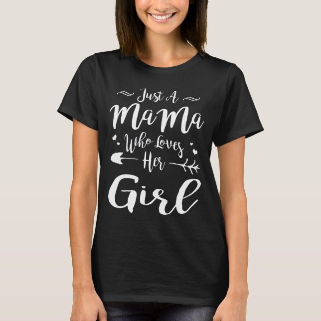 Nur eine Mama, die ihr Shirt, ihre Mama-Tochter, L T-Shirt (Vorderseite)