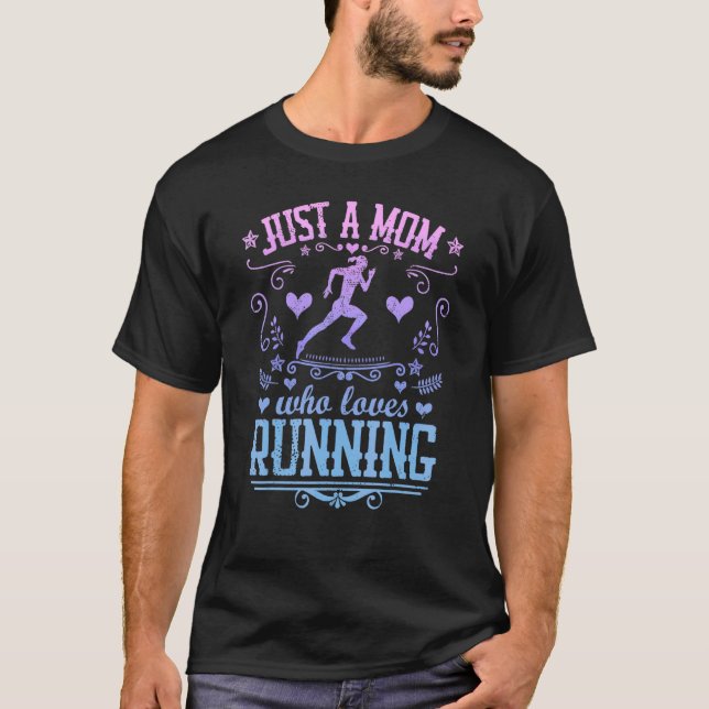 Nur eine Mama, die Marathon-Runner Moth Lieben T-Shirt (Vorderseite)