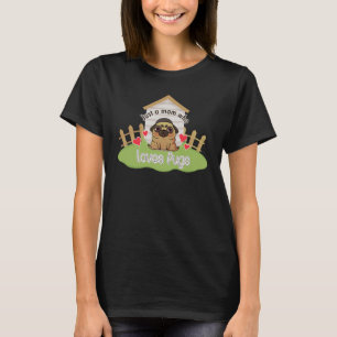 Nur eine Mama, die Mops für Hundemädchen Liebe T-Shirt