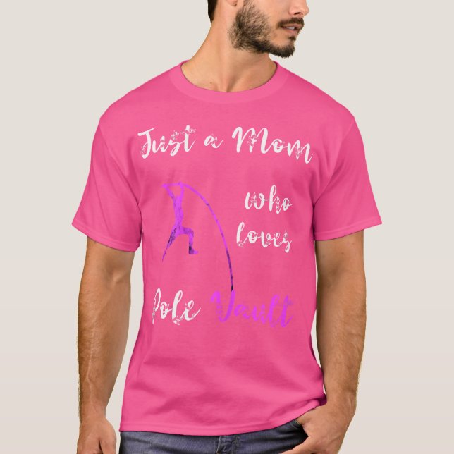 Nur eine Mama, die Vault-Mama-Pole Vault Mo Liebe T-Shirt (Vorderseite)