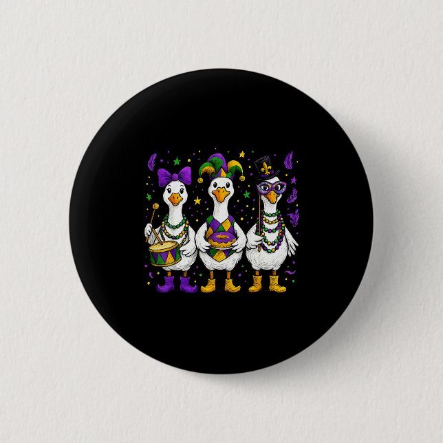 Nur eine Mardi-Gans Lustiger Mardi Gras Verrückte  Button (Vorderseite)