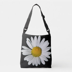 Nur eine Marguerite Blüte + dein Hintergrund & Ide Tragetaschen Mit Langen Trägern