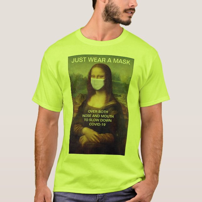 NUR EINE MASK Mona Lisa Hohe Sicht T-Shirt (Vorderseite)