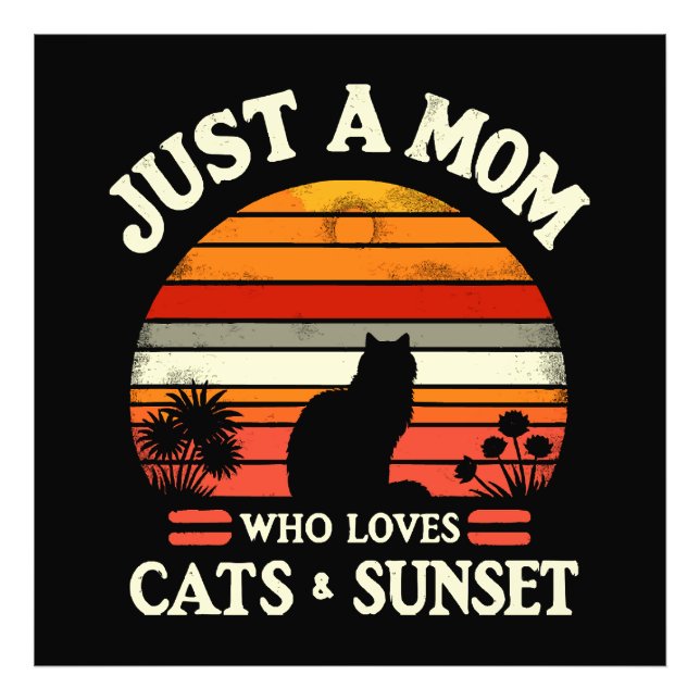 Nur eine Mutter, die Katzen Liebe Fotodruck (Vorne)
